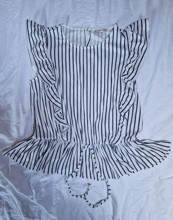 Luftiges gestreiftes Sommershirt Orsay Grösse M