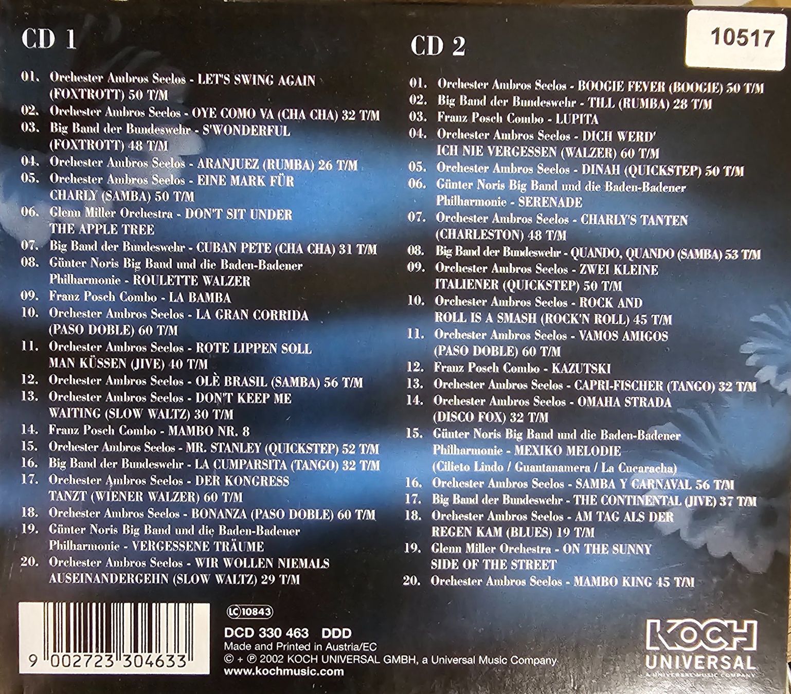 CD: Various - 5 Sterne Tanzmusik – Usato da Wahlen b. Laufen venduto da Cg10 1