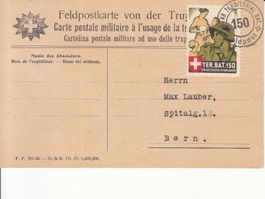 Territorial-Truppen Wi 257 auf Feldpostkarte 1. WK
