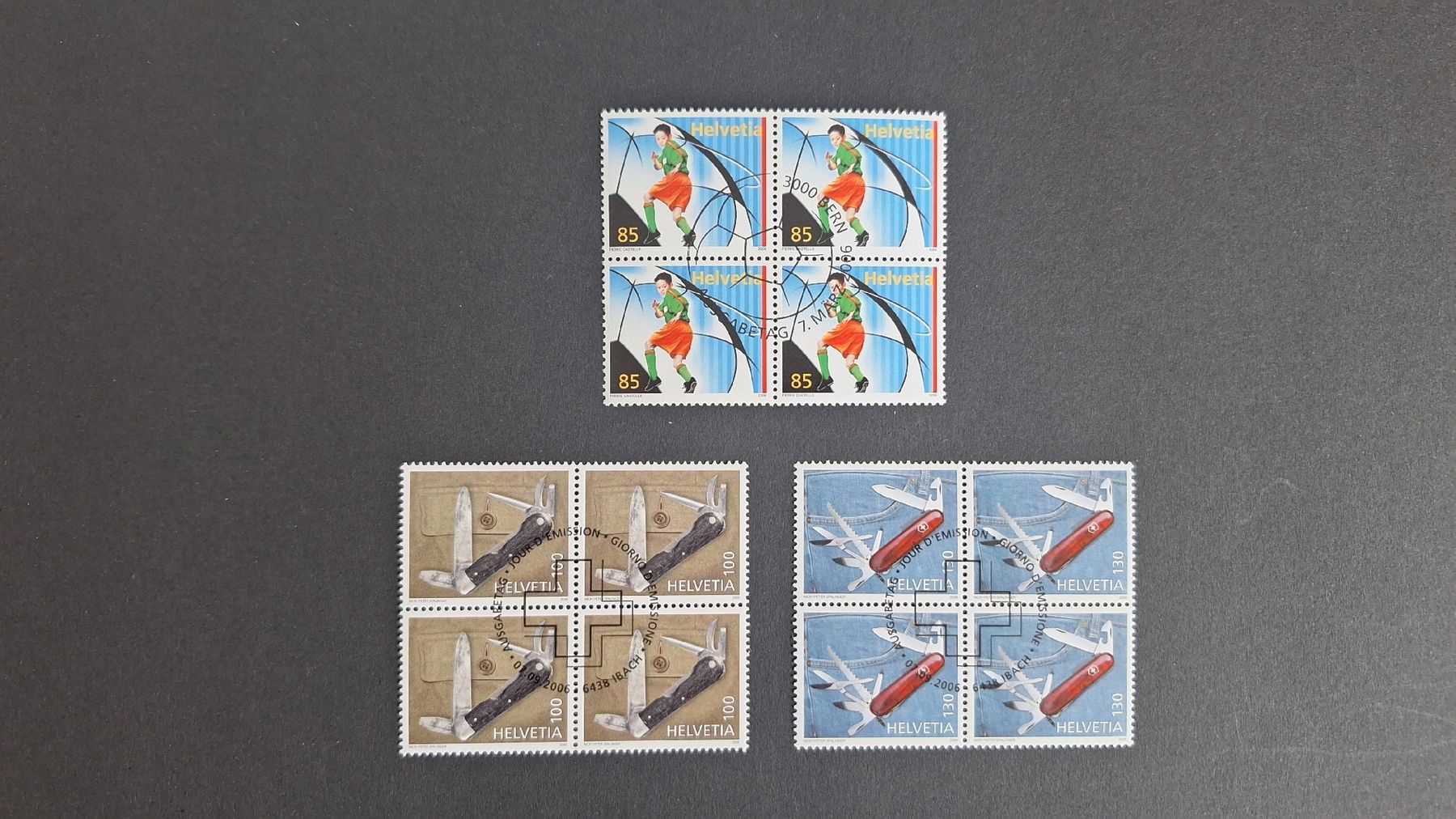 Alle Briefmarken: 2006 2×4er Blocksätze mit ET-Stempel – Neu (gemäss Beschreibung) aus Pratteln von walti-6060
