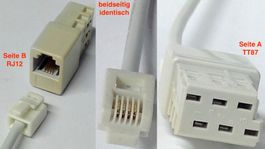Apple 603-3292 Modem Kabel RJ12 ST/ST 4pol ca.1,8m & Adapter