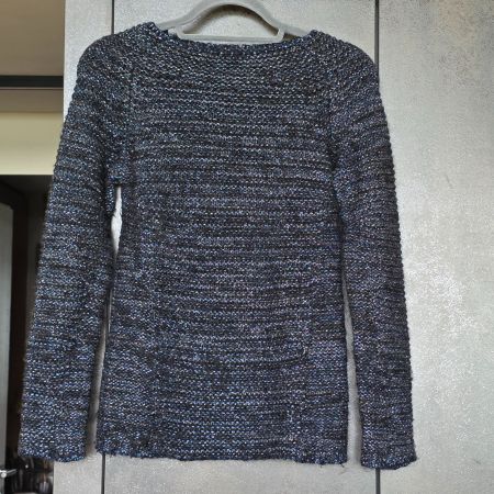 🐸 MAJE PULLOVER MIT GLANZ T1 XS / S MIT MOHAIR UND ALPACA