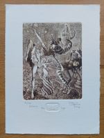 Exlibris Marius Liugaila - Original Radierung signiert
