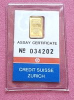 CREDIT SUISSE - 1 GRAMM - N° 34202