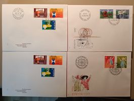 Briefmarken Ersttagsbriefe Bern 1977,1987,1989, Top!