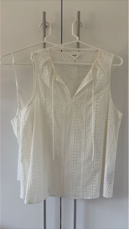 Broderie Anglaise Cotton Fabric White