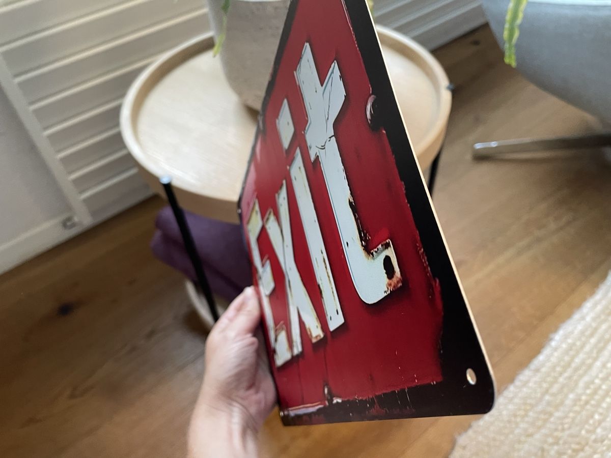 Schilder: Blechschild Exit Ausgang Deko  – Gebraucht aus Niederbüren von poschti 2