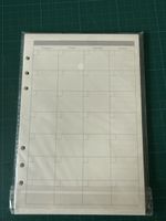 Kalender Blatt Monatsplaner ungefüllt perforiert neu