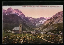 Meglisalp, Ortsansicht mit Altmann und S