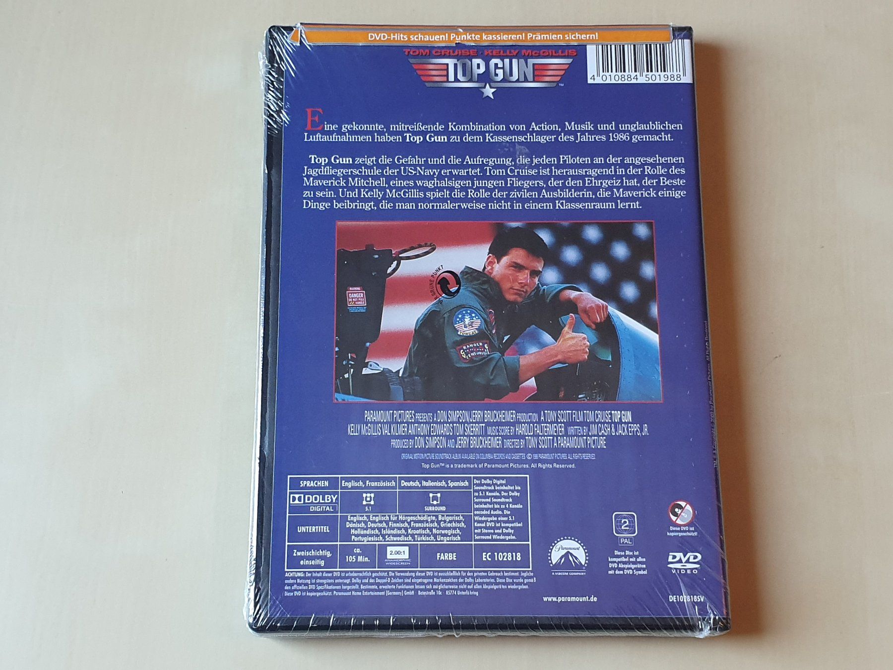 Tutti i DVDs: Top Gun neu und ovp – Nuovo e nell'imballaggio originale da Stansstad venduto da collectorsshop 1