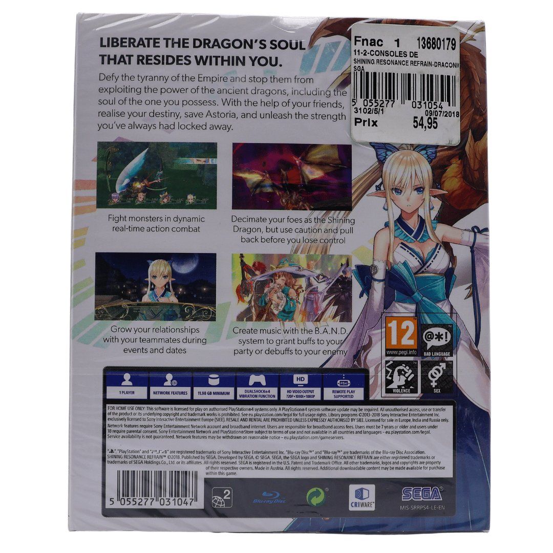 Jeux: Shining Resonance Refrain Draconic Launch Editio - PS4 - NEW – Neuf avec emballage d'origine à Paudex par dindeboy 1