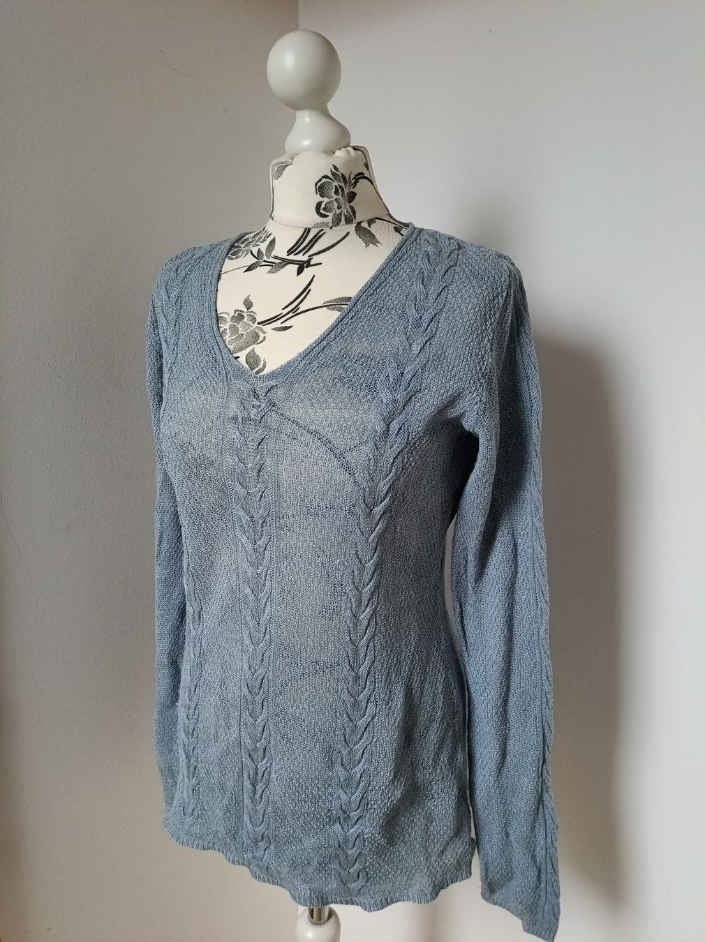 Hessnatur Maglioni & Felpe: Hellblauer Pullover von Hess Natur aus 100% Leinen – Usato da Peccia venduto da LillyMarie98 1