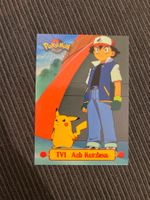 Pokemon Pikachu Ash Non Holo Topps Series 1 1.Edition