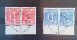 1307) Europa 1966 im paar ET Vollstempel