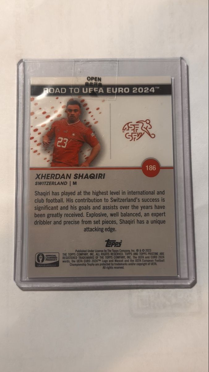 Topps Cartes à collectionner: 2024 Topps Pristine Xherdan Shaqiri /75 – Neuf (Voir description) à Baar par sp7ni 1