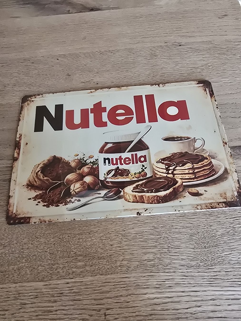 Insegne: panneau metal Nutella  – Nuovo e nell'imballaggio originale da Le Locle venduto da Marc9194