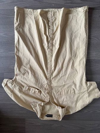 Chemise beige manches courtes