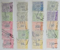 Gestempelte Eisenbahnmarken - Swiss Railway Stamps