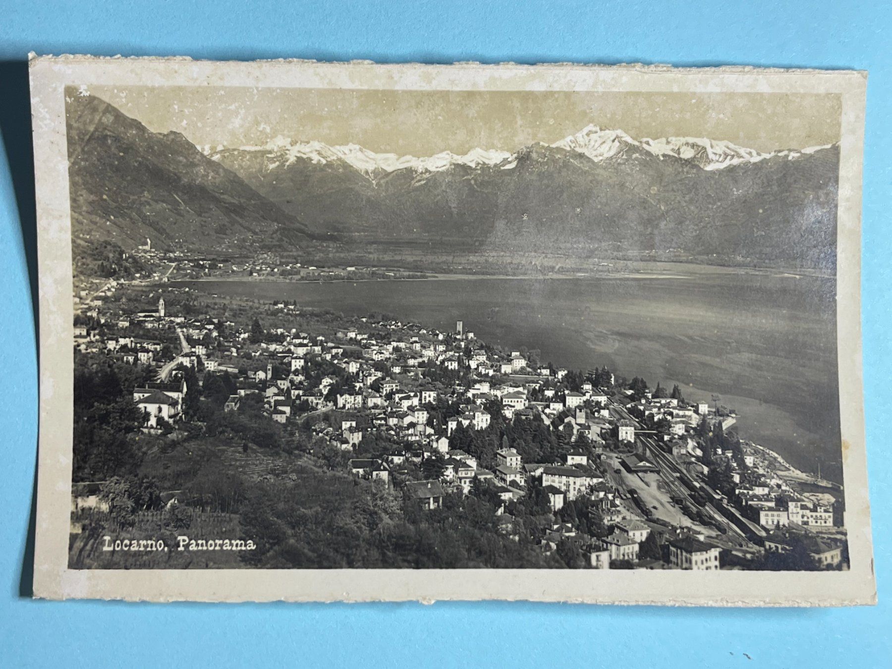 Ansichtskarten: Locarno, Panorama – Gebraucht aus Steg VS von _vinci_