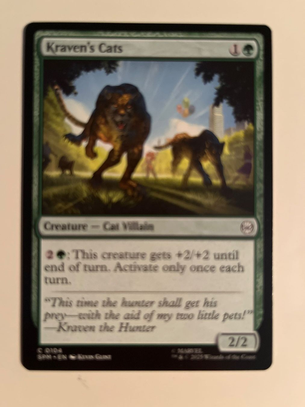 Magic The Gathering Carte collezionabili: 1 x Kraven's Cats - Magic: The Gathering - MtG – Usato da Kriens venduto da Shadi1980