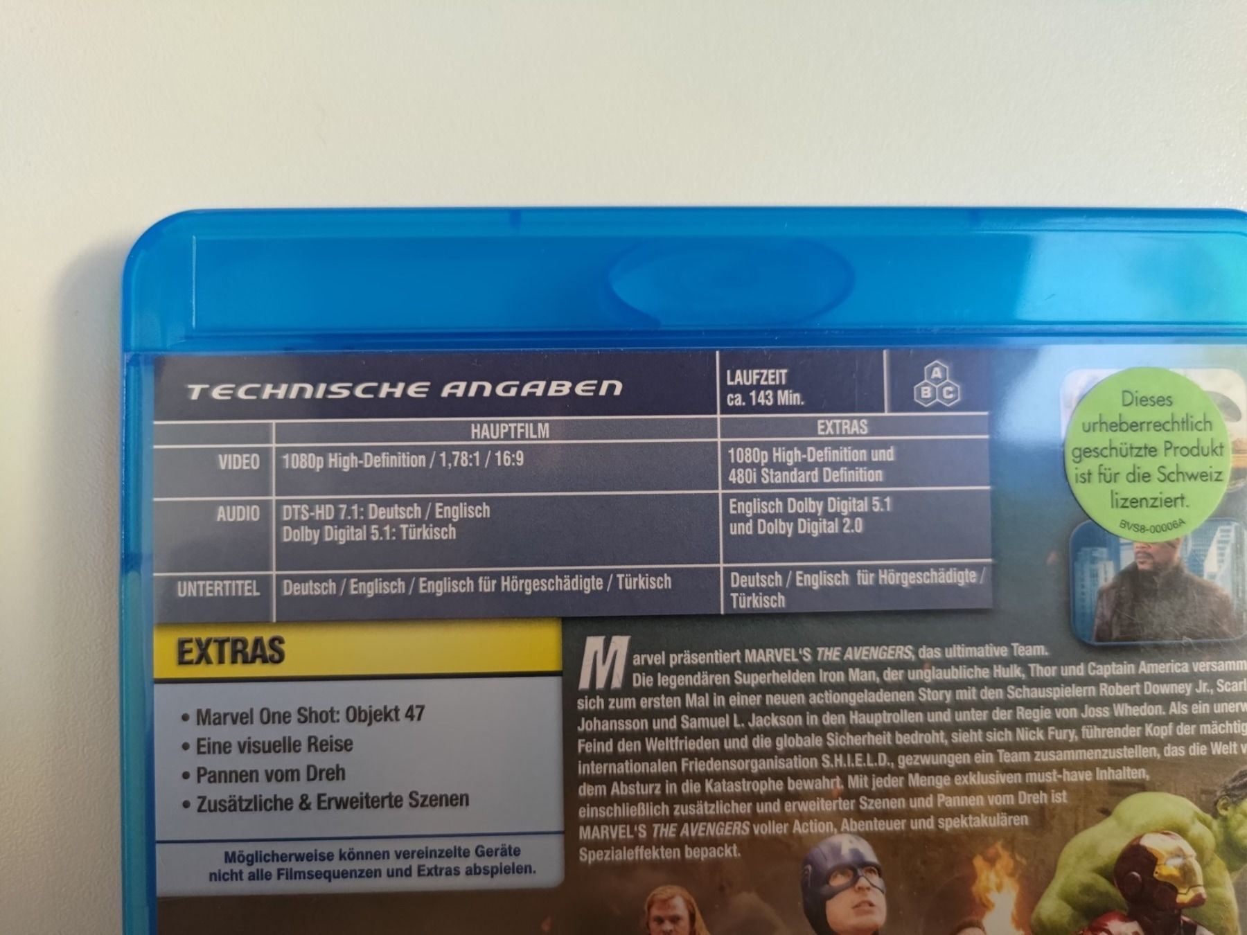 Alle DVDs: Marvel’s The Avengers – Gebraucht aus Liestal von Kratzilla 3