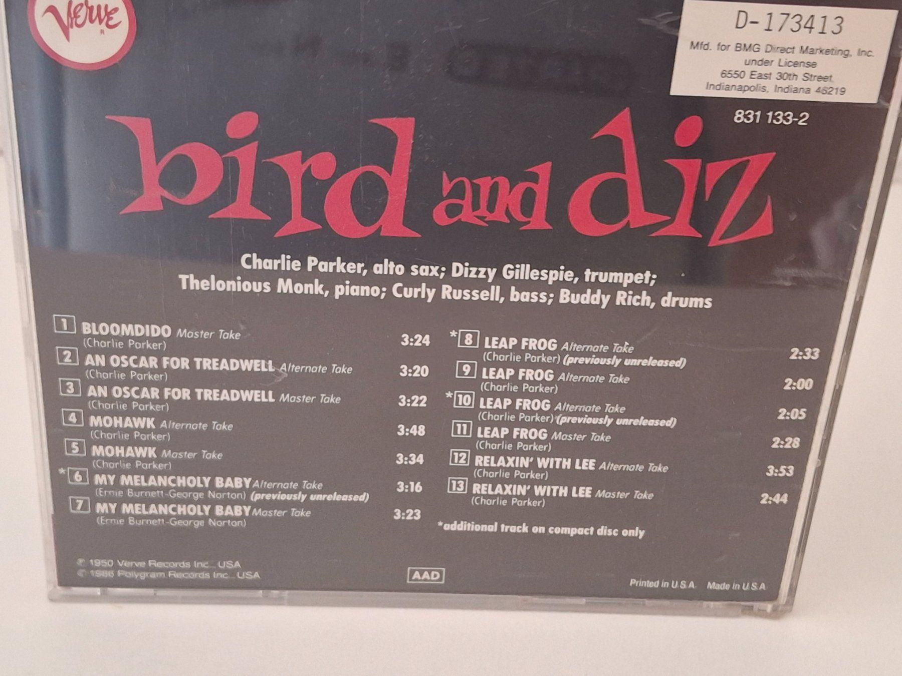 CD: CD Charlie Bird and Diizz - – Usato da Aarberg venduto da Jackup1 1