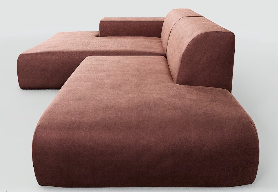 MYCS Divani: mycs PYLLOW Modular Sofa Dusty Pink Velvet L-Shape 2019 – Usato da Torre venduto da same_solaria 5