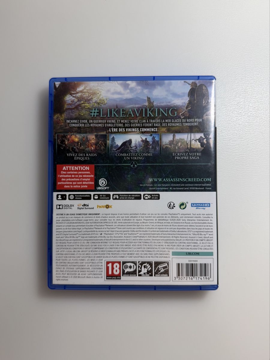 Sony Jeux: Assassin's Creed Valhalla ps5 – Neuf (Voir description) à Rolle par dan_2607 2