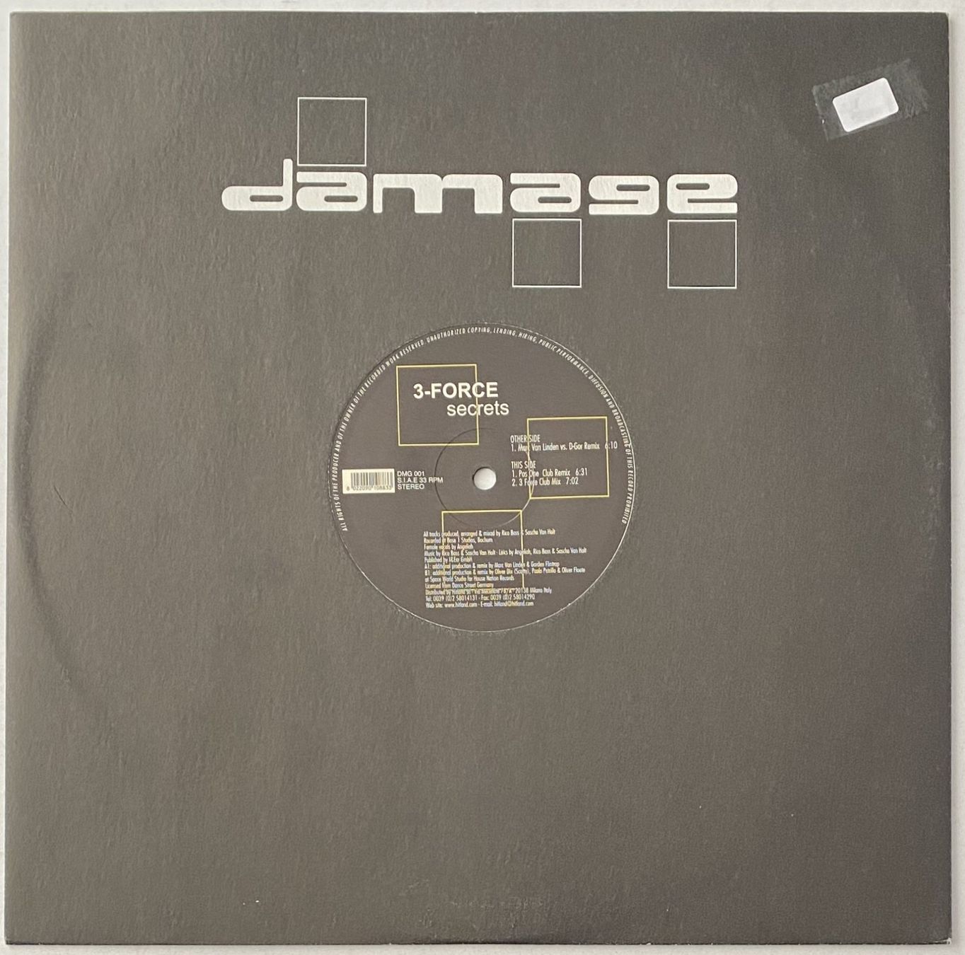 Schallplatten: 3-Force, Secrets (Trance, Hard Trance) – Gebraucht aus Flums von Empe1