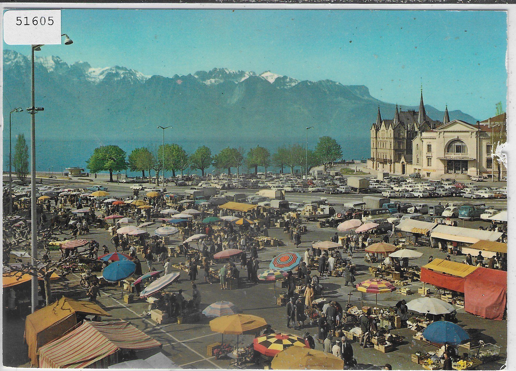 Cartoline postali: Vevey - La Place du Marche – Usato da Ettingen venduto da Kartenplanet