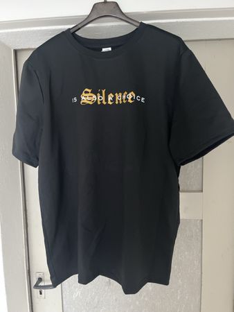 Schwarz T-Shirt Grösse L