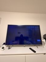 Fernseher Philips mit Standfuss und Fernbedienung