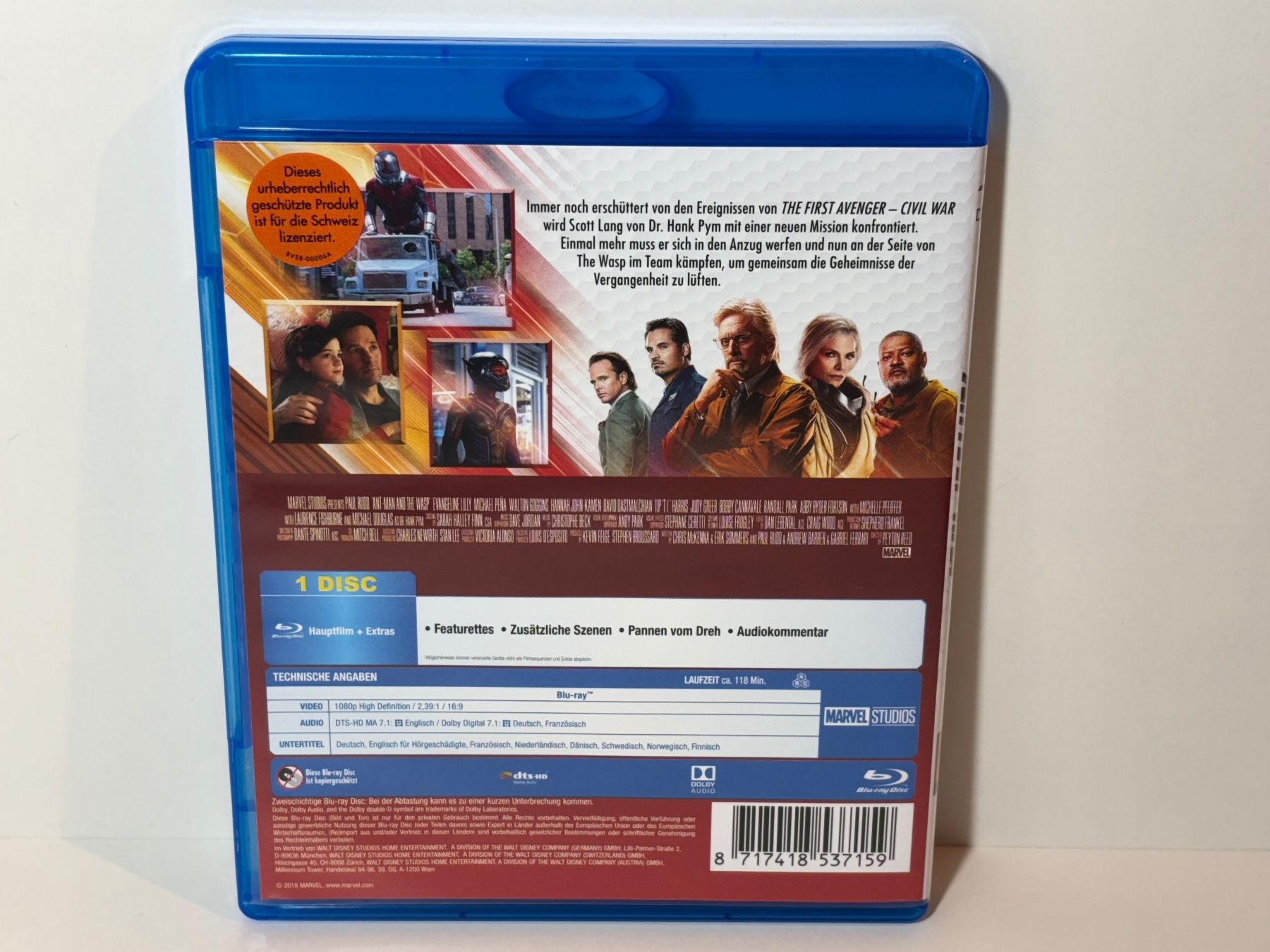Tutti i DVDs: Ant-Man and the Wasp Blu Ray – Usato da Wilderswil venduto da Sstriker 1