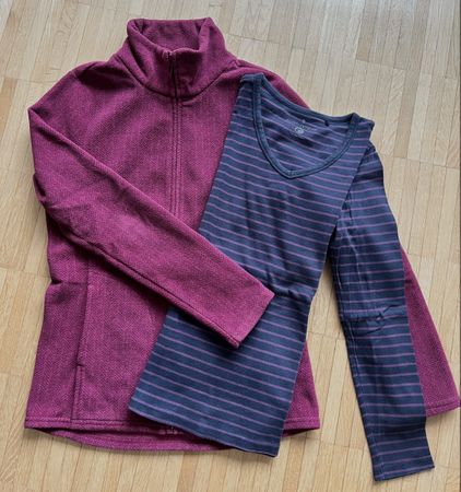 Fleecjäckli mit Shirt Gr S