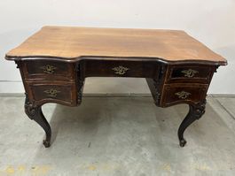 antiker Schreibtisch Louis XV Stil Nussbaum ca. um 1880