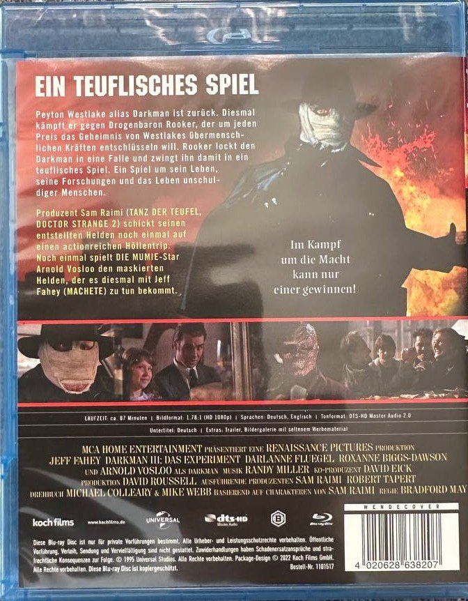 Tutti i DVDs: Darkman Trilogie Blu-ray Top Zustand – Usato da Beringen venduto da Mantafisch1 5