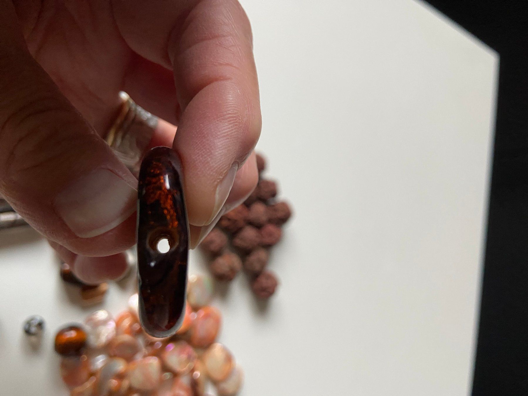 Altri gioielli: Muranoglas Perlmutt Samenkapseln – Usato da Unterkulm venduto da esco 4