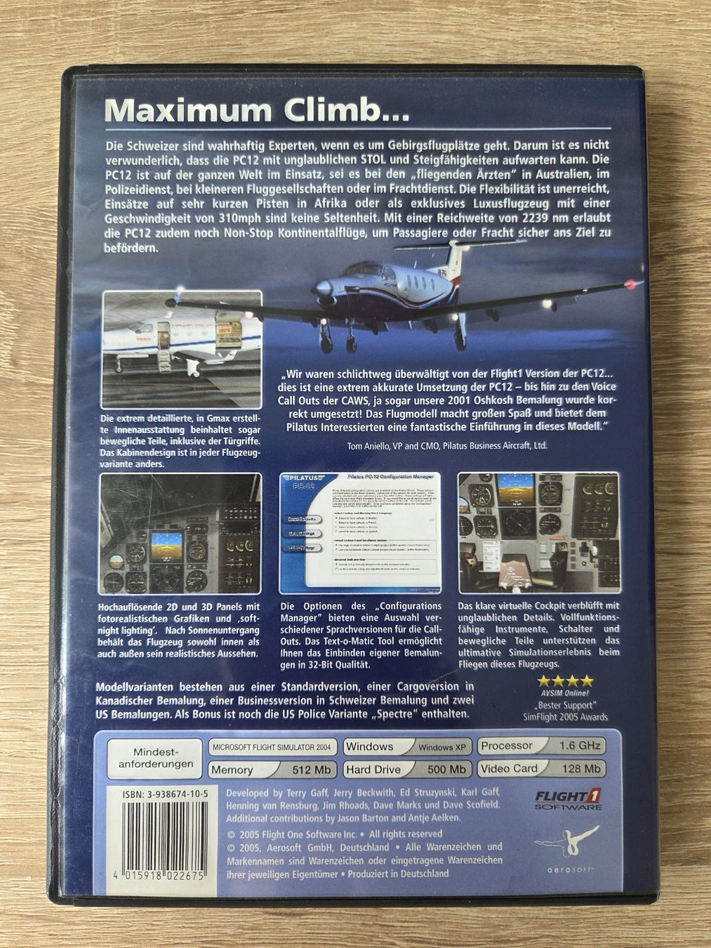 Giochi: Pilatus PC-12 for Flight Simulator 2004 - Rare - PC – Usato da Carouge GE venduto da Franllo 1
