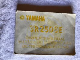 Manuel du propriétaire Yamaha SR250 SE
