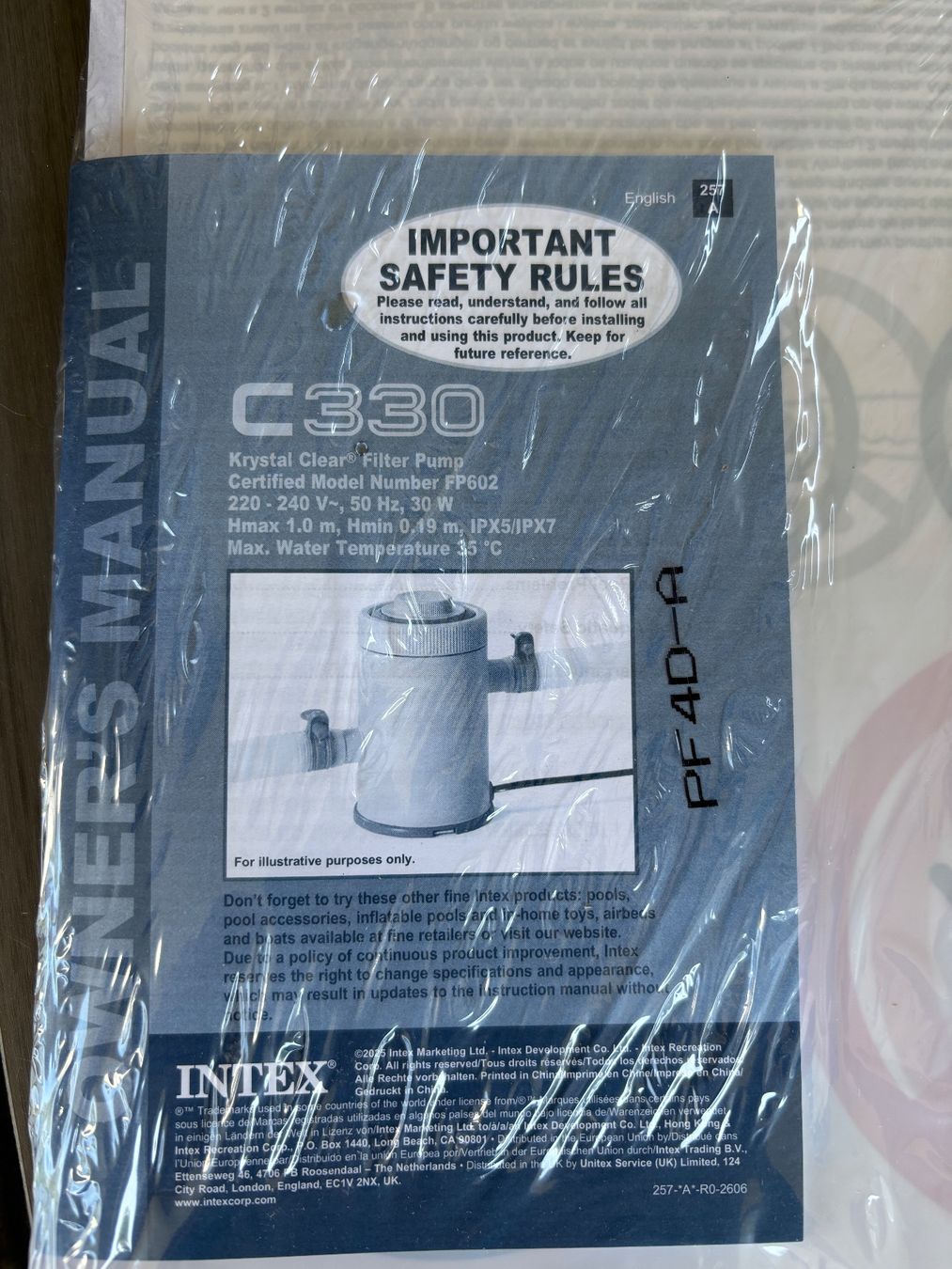Intex Accessori per Piscine: Intex Krystal Clear C330 Filterpumpe neu – Nuovo e nell'imballaggio originale da Madiswil venduto da o8v8i 1
