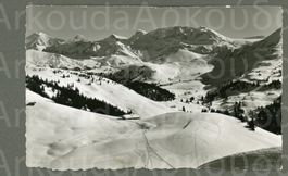 AK sw Gstaad BE Hornberg,Parwenge,Barwengen © Gyger ≈ 1950