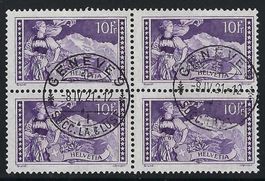 131 x 4, 10 Fr. JUNGFRAU, 0 GENÈVE, SAUBER