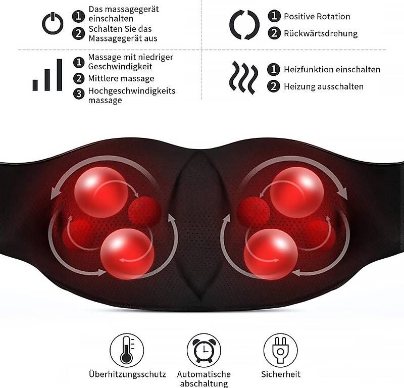 Dispositivi per massaggi: Nackenmassagegerät und Massagegerät 3D Deep Massage – Nuovo (secondo la descrizione) da Kreuzlingen venduto da Best-Deal-Oase 2
