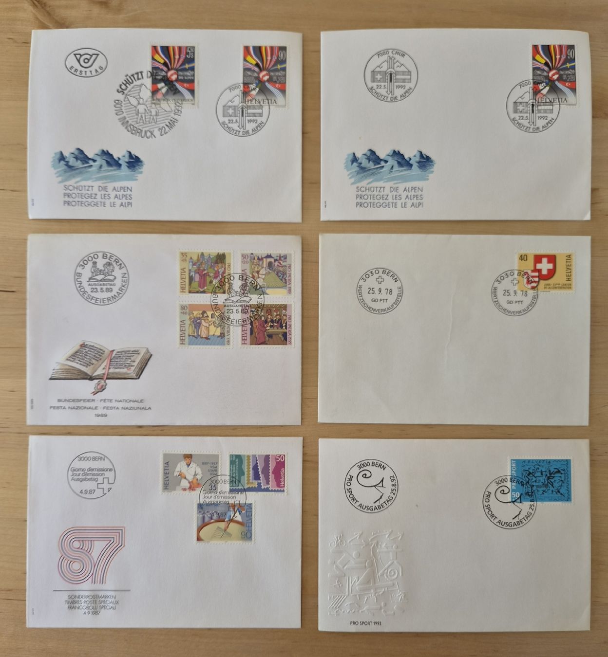 Tous les timbres: Ersttagsbriefe – D'occasion à Erlach par Kjt 1