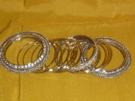 lot de 15 bracelets silver avec strass ESTIVAL neuf
