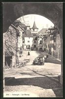 Valangin, Le Bourg, animée, phototypie, vers 1910