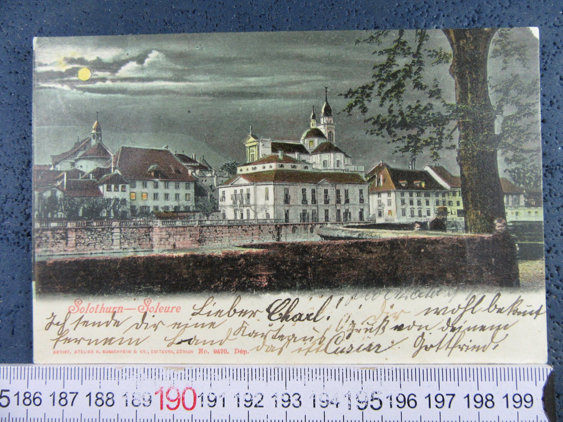 Ansichtskarten: SOLOTHURN 1903 VOLLMOND AK SO – Gebraucht aus Ettingen von Hausi4711