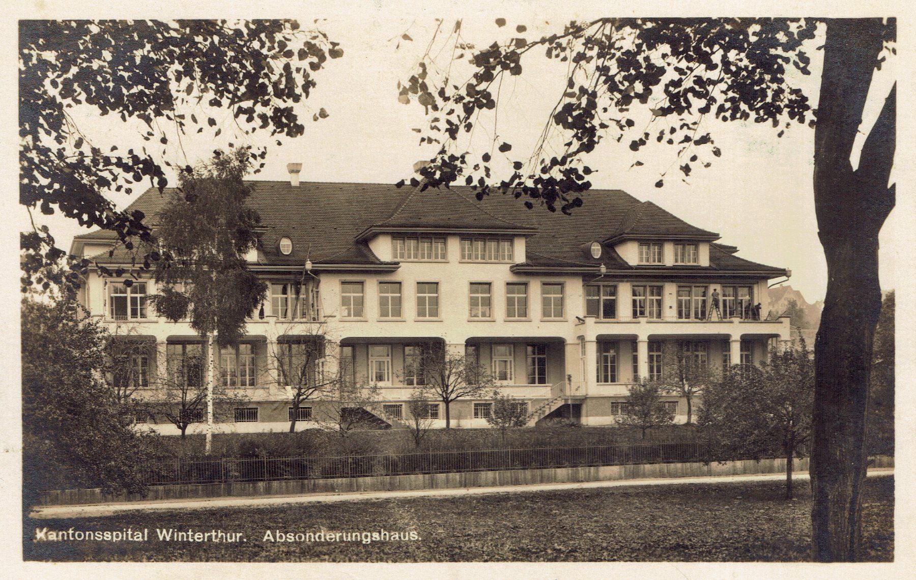 Cartoline postali: Winterthur ZH, Kantonsspital, um 1940 – Usato da Otelfingen venduto da Schmitte9