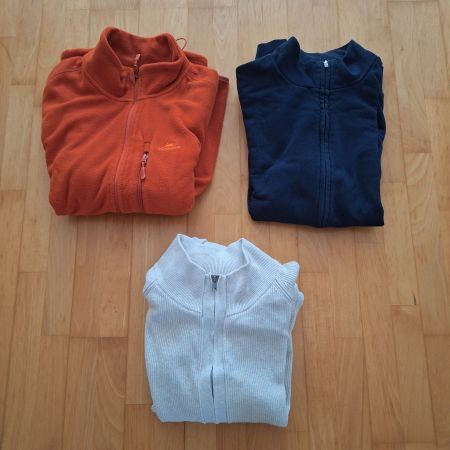 Drei Woll- und Fleecejacken xxl/3xl
