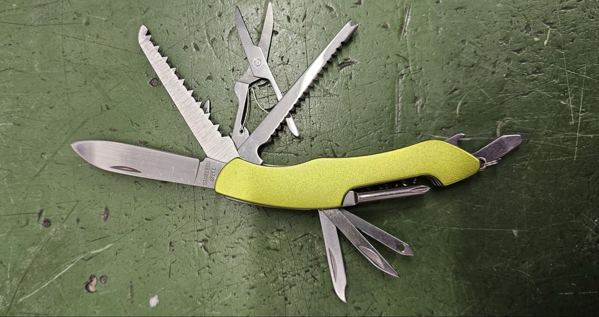 Coltelli tascabile: Cooles Taschenmesser Gelb, neuwertig – Usato da Burgdorf venduto da gbergler33 3